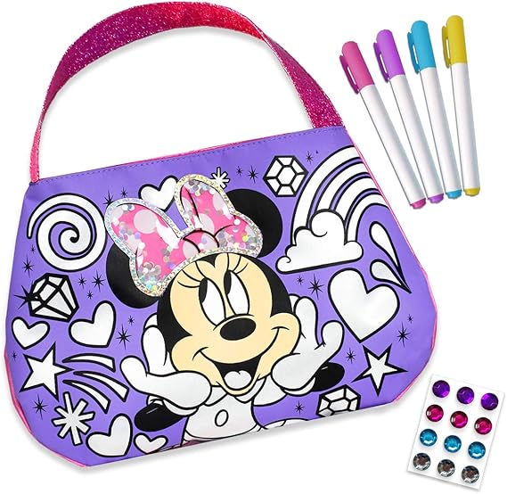 Amazon Com Tara Toys Minnie Mouse Color N Style Fashion Purse Toys Games