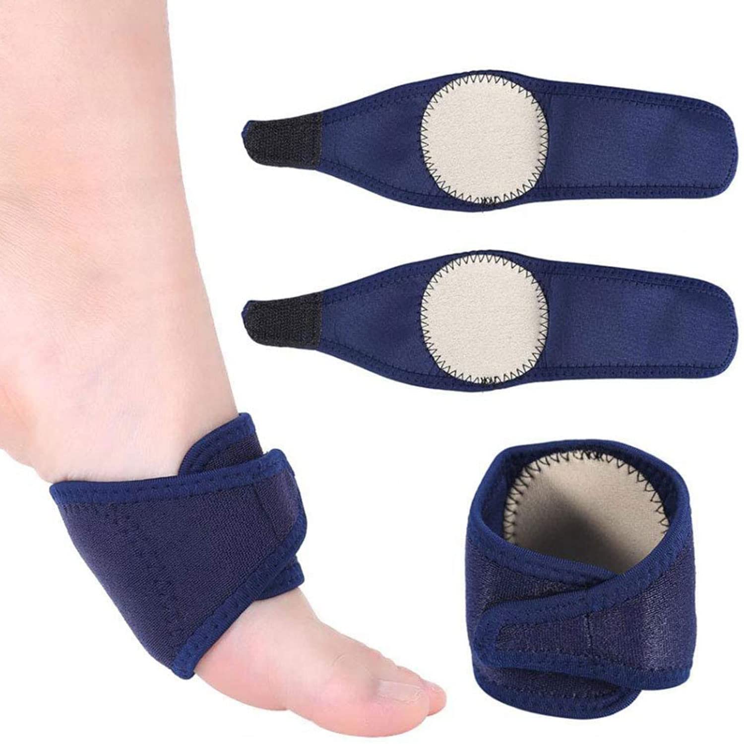 Pedimend Adjustable Compression Plantar Fasciitis Foot Arch Support (2PAIR) - Provide Cushioning for Foot Pain Relief and Flat Foot Correction - Reduces Cramp and Stiffness – Foot Care