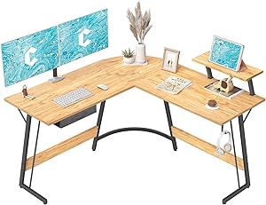 CubiCubi L-Shaped Desk Computer Corner Desk, 50.8