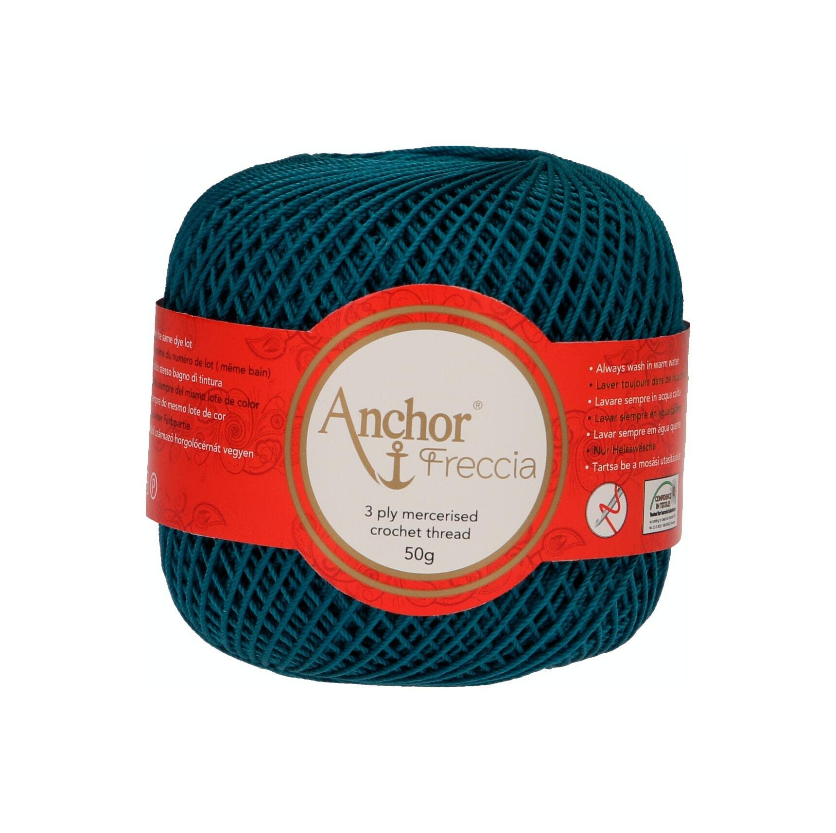 Anchor 4771006-00671 Crochet Yarn, 100% Cotton, 671, Thickness 6, 88 g