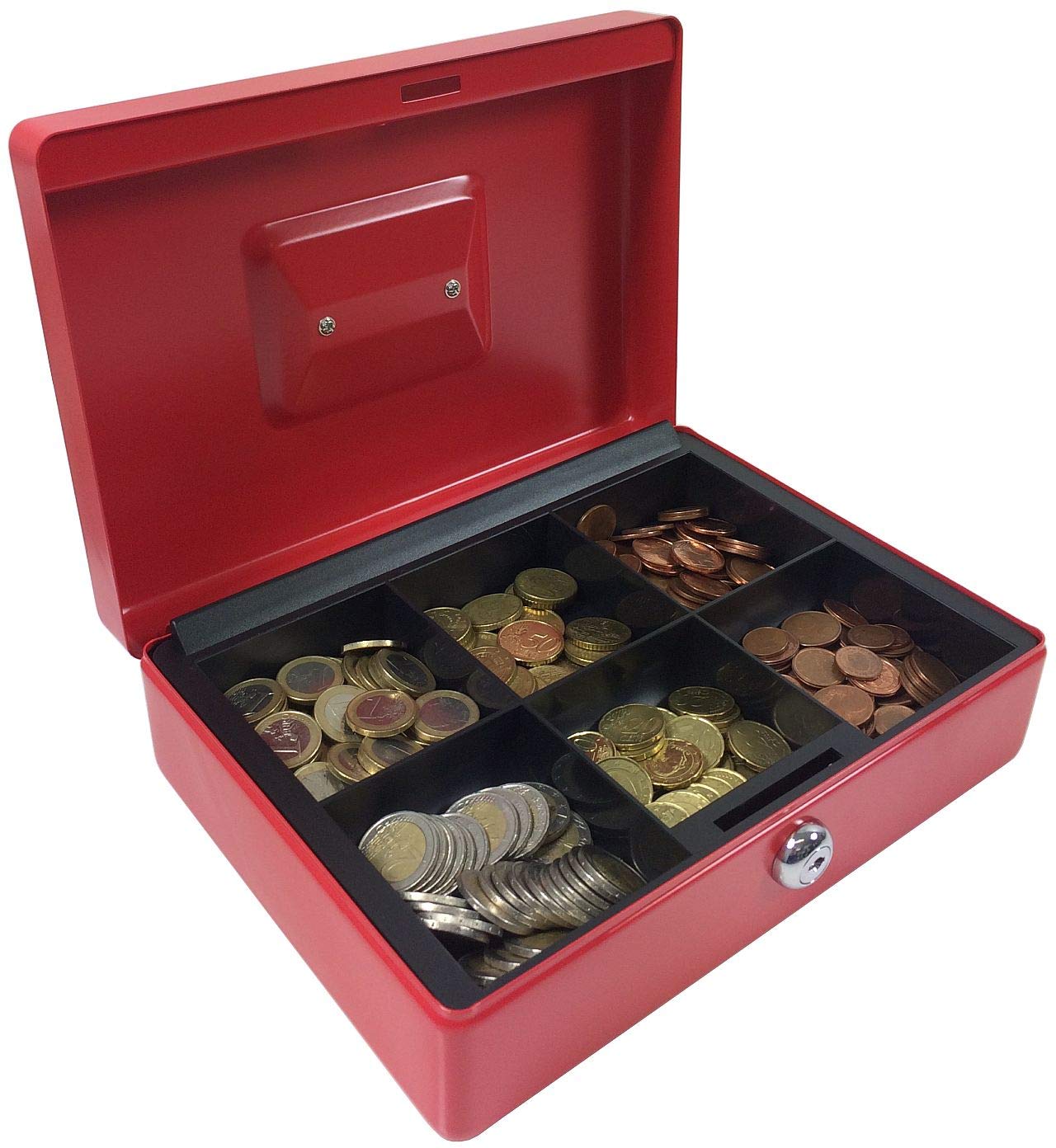 ACROPAQ AG250R Cash Box 250 x 185 x 80 mm Red