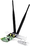 CSL - 300Mbps PCI Express (PCIe) WLAN card with MIMO technology | 2&times; omni-directional RSMA antenna | Realtek RTL8192CE chip set | 2.4 GHz frequency range | WEP with 64/128 bit, WPA2-PSK, WPA-PSK