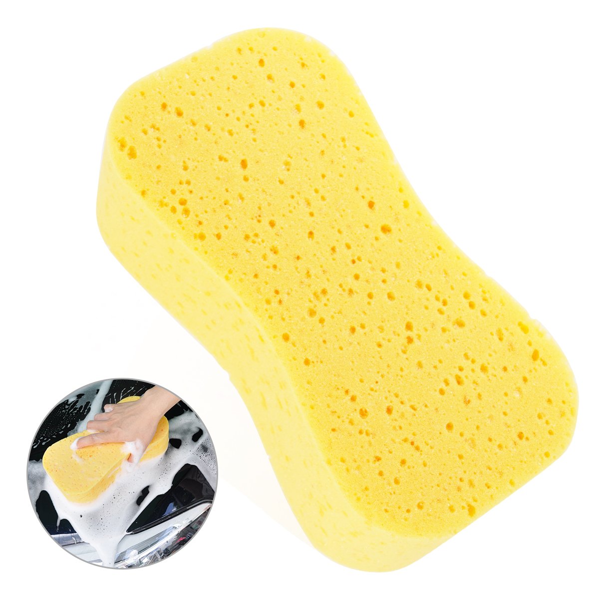 Car Sponge,2 Pieces,Car Wash Sponge Jumbo,Super Absorbent,Car Cleaning Sponge Large,Car Sponges for Washing,Car Care Kits Tool Largest Size for Auto Moto Home Horse Boat Bathroom Kitchen Office