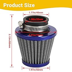 HIAORS 35mm Air Filter Compatible with Motovox