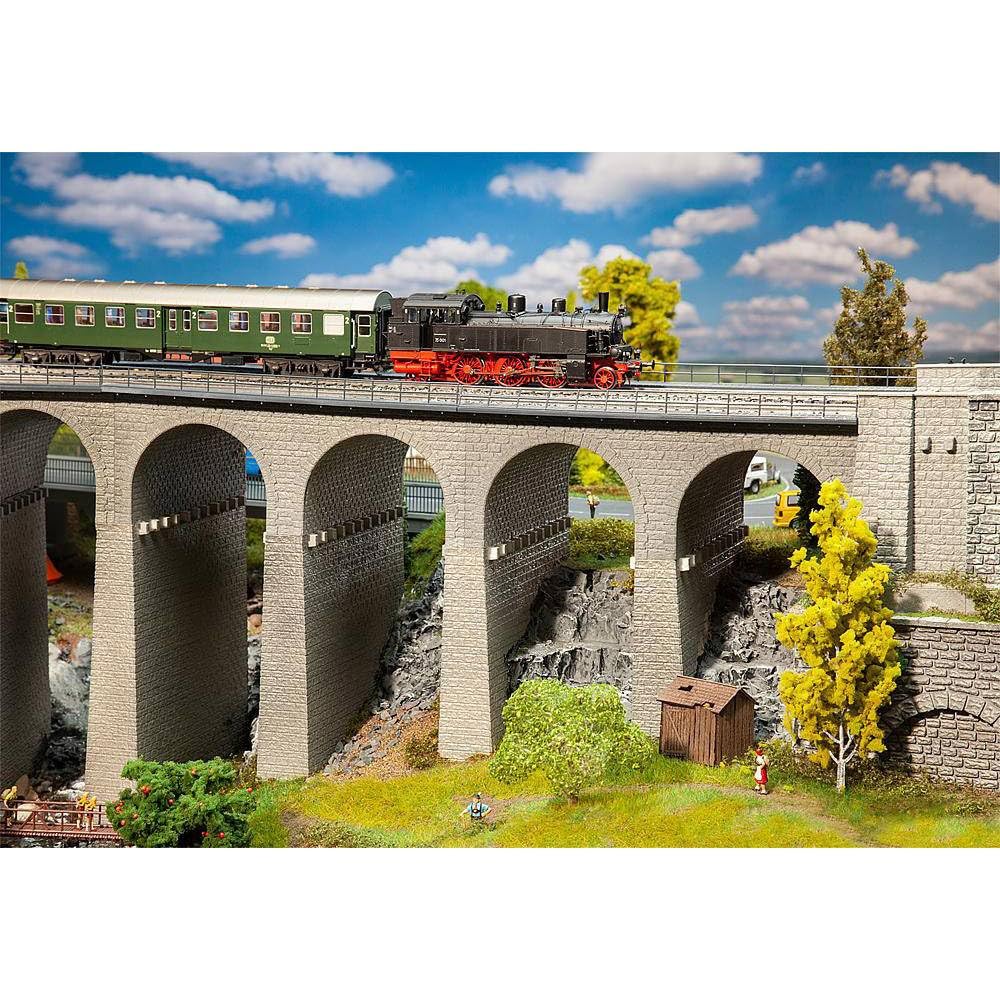 Faller FA120465 Viaduct Kit, 2 Track Model Kit, Various