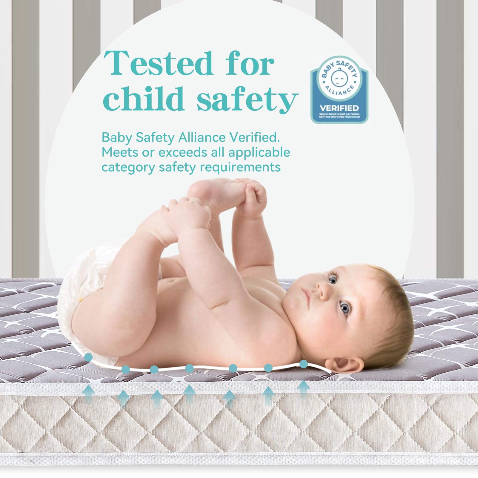 Tiankehan Premium Dual-Sided Baby Crib Mattress and Toddler Mattress - 52