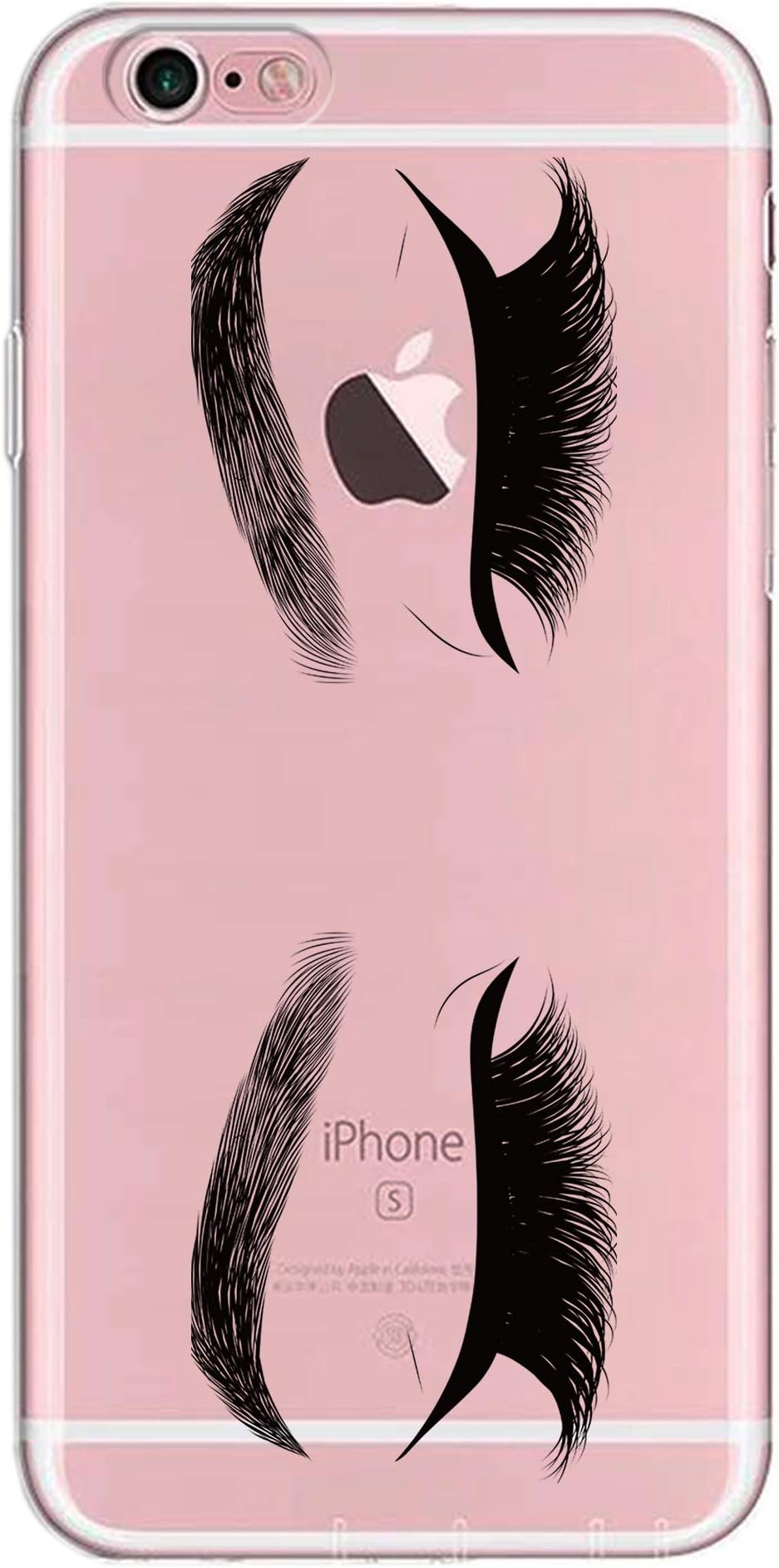iPhone XR Case,Charming Eyes Eyelashes Clear Shock-Absorption Bumper Anti-Scratch TPU Soft Rubber Protective Cover Case for Apple iPhone XR