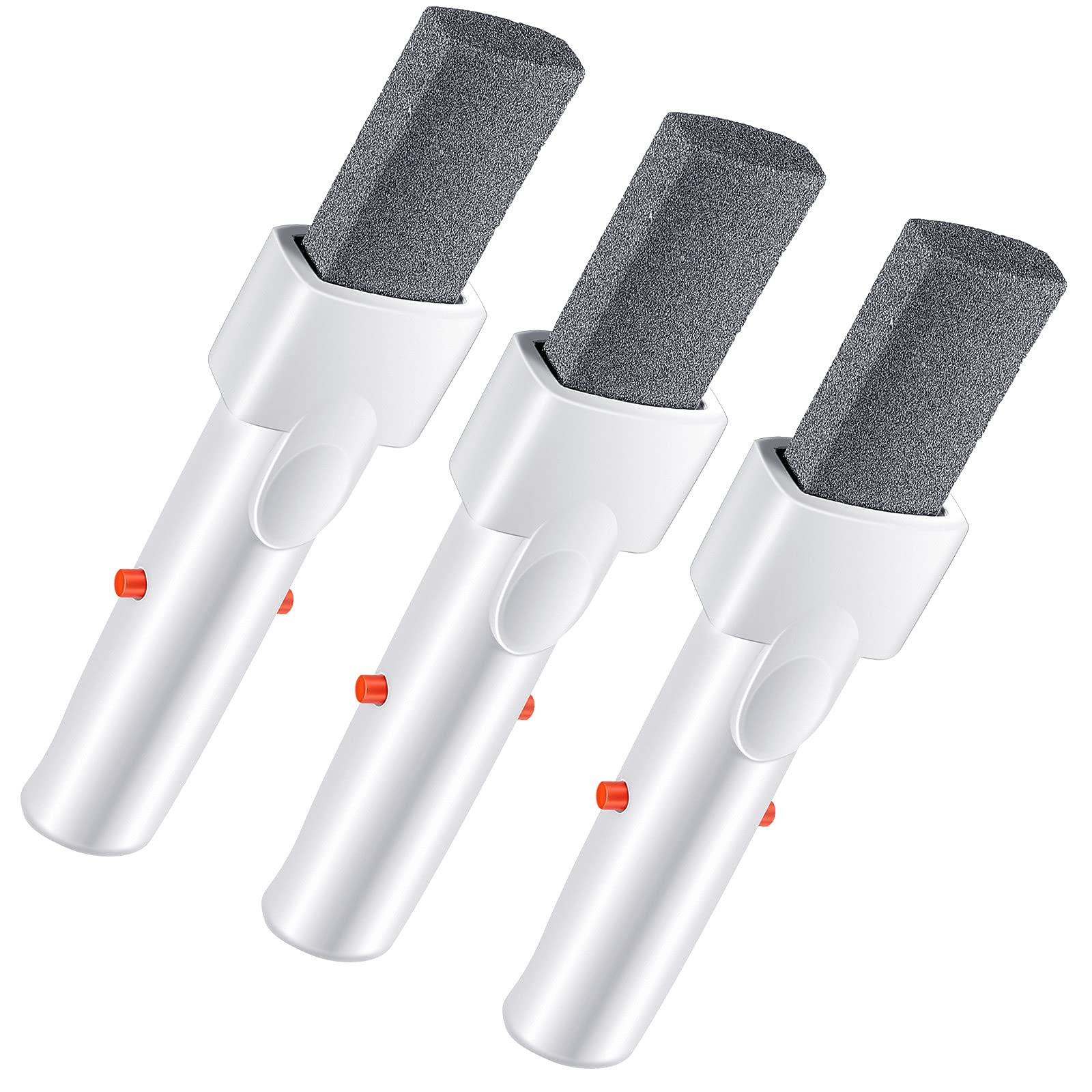 Photo 1 of Geiserailie 3 Pieces Pool Pumice Stone with Handle Erase Rust Stain Spot Remover Pool Tile Calcium Cleaning Tools Pumice Sticks Stone for Concrete Plaster Pool Spa Toilet Bowl Ring Calcium Tub