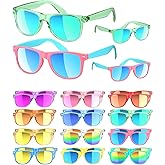 Sumsun Kids Sunglasses Bulk Party Favors 12 Packs Boys Girls Age 3-8 with UV400 for Birthday Graduation Party Supplies