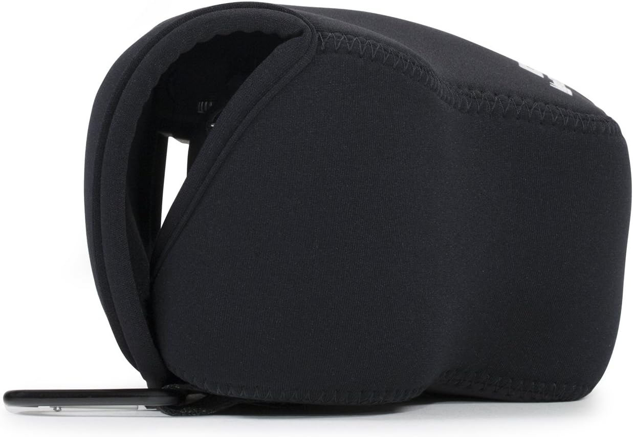MegaGear ''Ultra Light'' Neoprene Camera Case Bag with Carabiner for Panasonic Lumix DMC-FZ300 Digital Camera (Black) (MG626) - Image 5