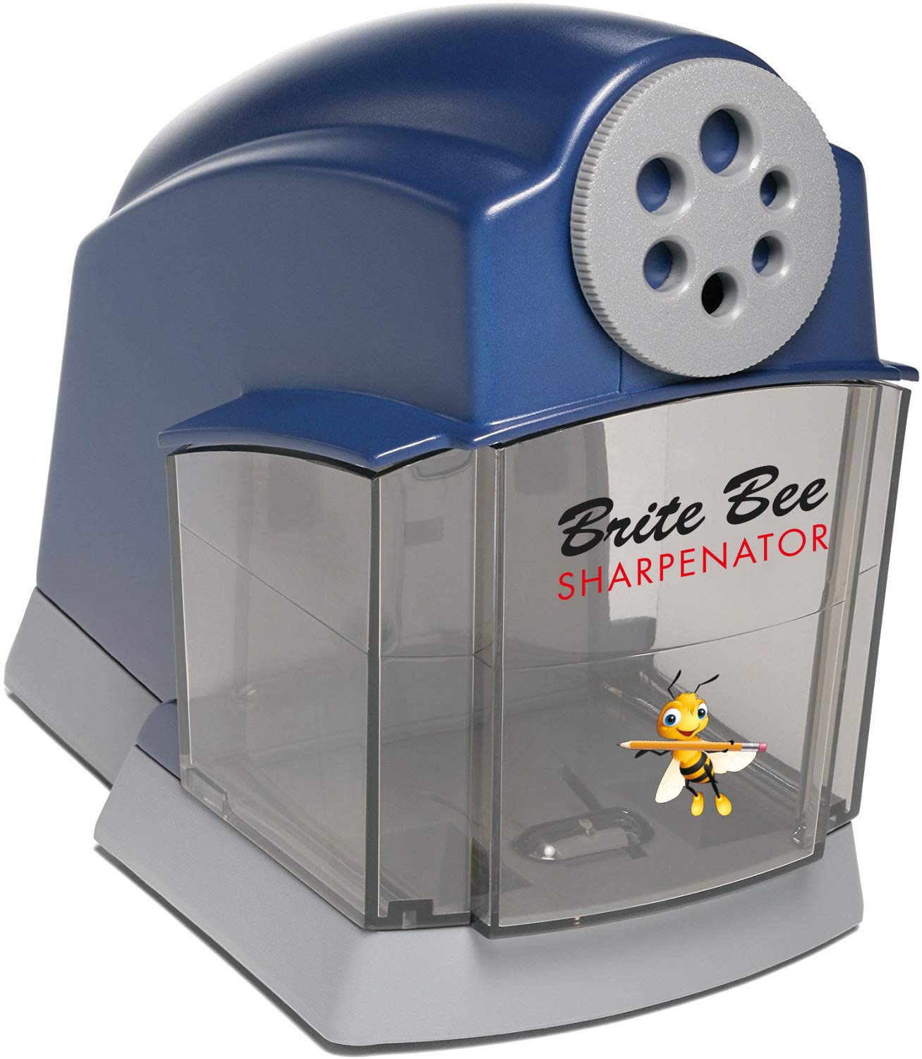 Sharpenator – Heavy Duty Classroom Electric Pencil Sharpener for Teachers & Students – Quiet Motor, Auto Stop, Large Bin, Helical Blade – Sharpens All Pencil Types