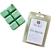 Jarful House Aromatherapy Wax Melts Just Breathe, Relaxing Fresh Scent Eucalyptus Lemon Mint Wax Cubes, Coconut Tarts