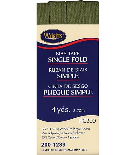 Ruban à Coudre Wrights - Lot De 4 Coloris Lumineux - 1 Yard