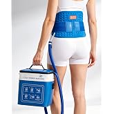 Cold Therapy Machine for Back Pain Relief, 12H Large Lower Back Ice Machine | Temp Display &amp; Pressure Regulator Cryo Cuff Lumbar, Adjustable 4 Timer &amp; 3 Water Flow, Quiet Pump for Injuries, After Surgery