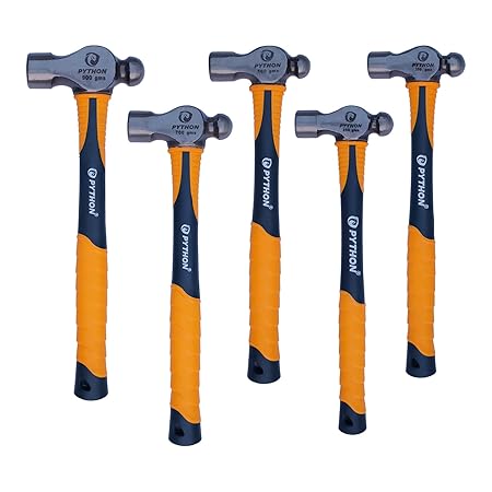 Python Ball Pein Hammer 5G Indestructible Fiberglass 5 Pcs Set 200/300/500/700/900 GMS