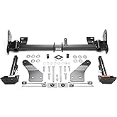 Roadmaster 521448-4 Crossbar Style Base Plates Compatible with 2010-2017 Wrangler JK &amp; 2018 JK Sport, Sport S, Sahara &amp; Rubicon Models with Plastic Skid Plate | Secure Connection for Flat Towing