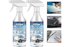 EISNZLAN Windshield Deicing Snow Melting Spray,De-Icer for Car Windshield, Fast Ice & Snow Melting Spray 60ml (2pcs)