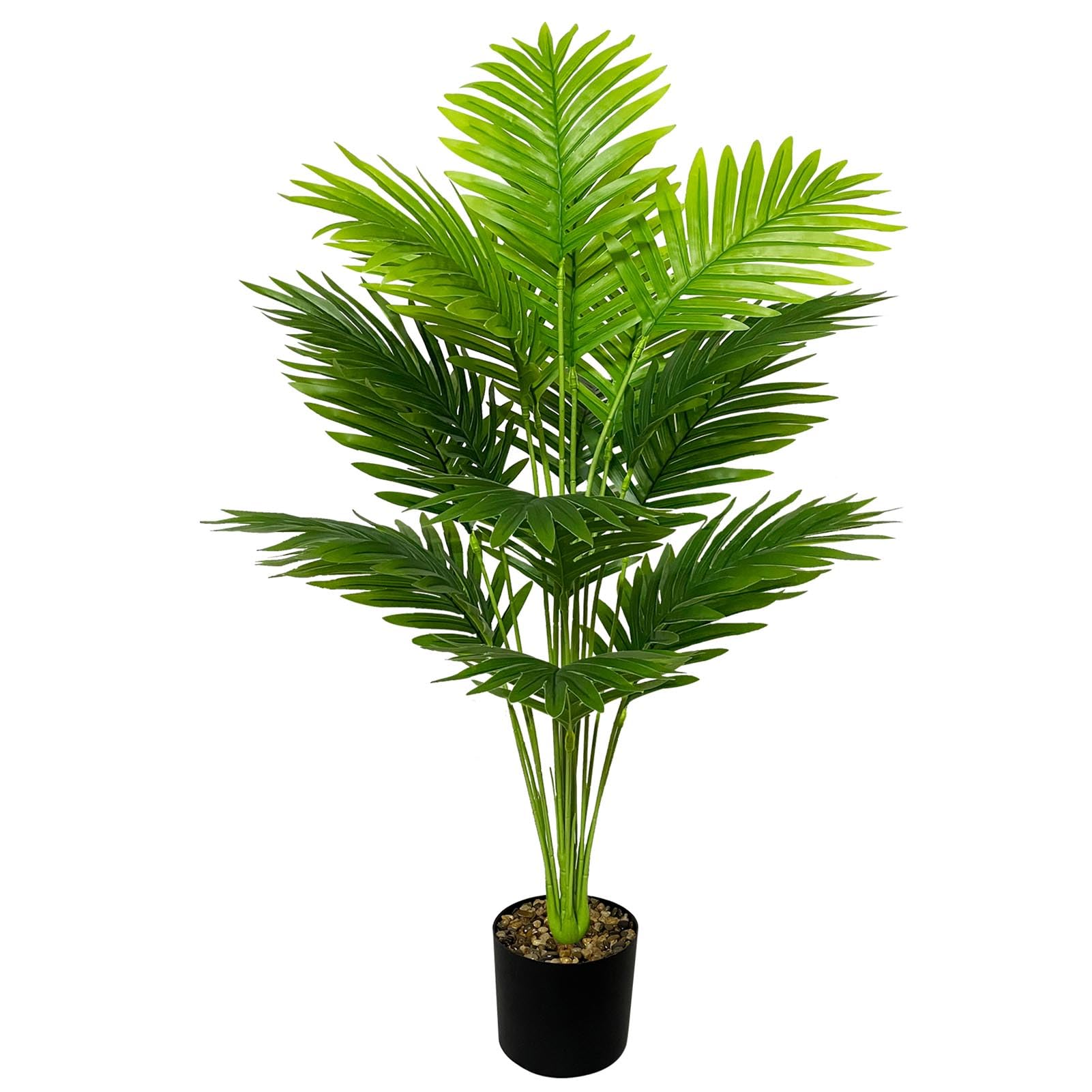 AIVORIUY Artificial Plants in Pots Large Fake Tree Floor Faux Tropical Plants Decorative Greenry House Potted Tall for Home Office Living Room Decor Indoor Garden Outdoor (80cm Tall Palm)