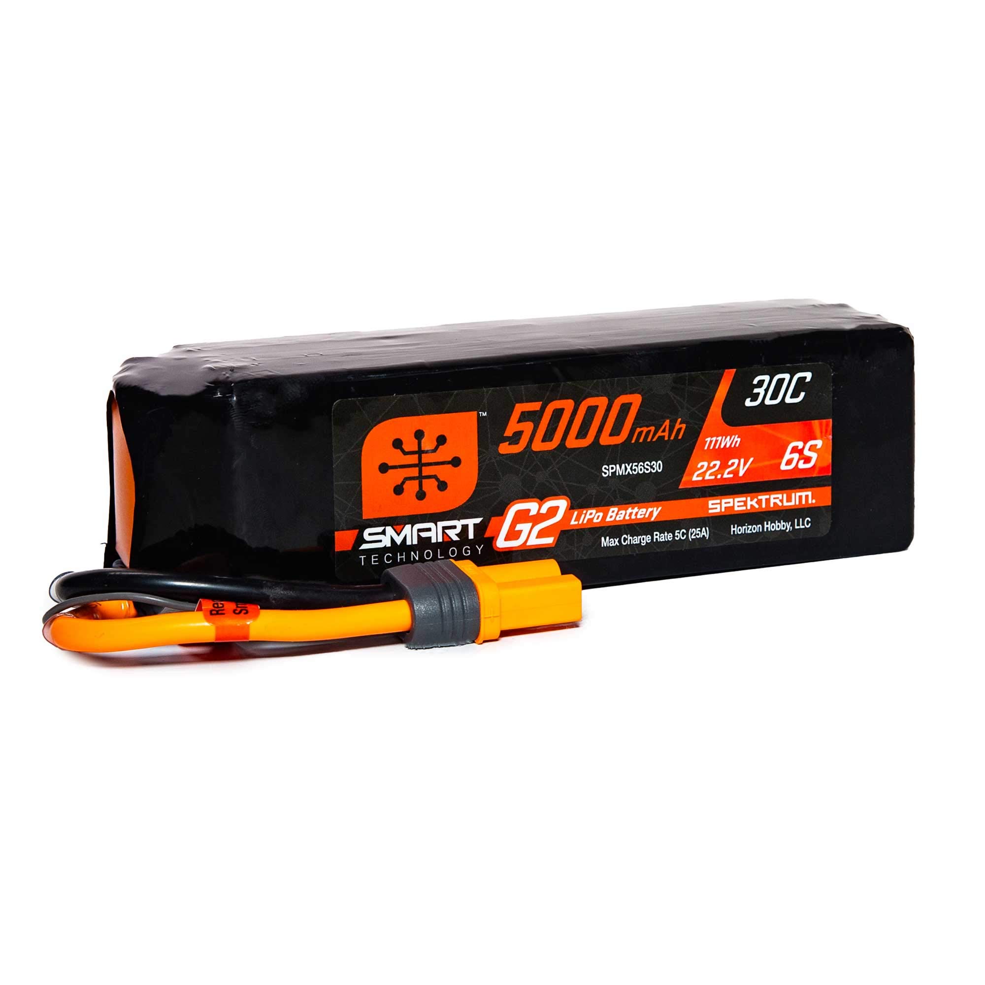 Photo 1 of Spektrum 22.2V 5000mAh 6S 30C Smart LiPo G2: IC5, SPMX56S30