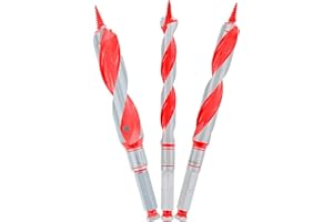 Diablo Auger Bit 3-Piece Set with Dura-Tip for Maximum Performance in Drilling Wood Applications - 7/16" Hex, 3 Pieces - DAG1900-S3