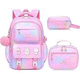 Fitvc Kids Backpacks for Girls - Cute Girls Backpack for Elementary, Middle and High School Students - 18" School Bookbag