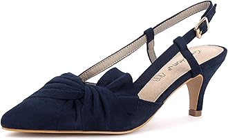 Women Shoes Comfortable Kitten Heels Slingback Dress Pumps