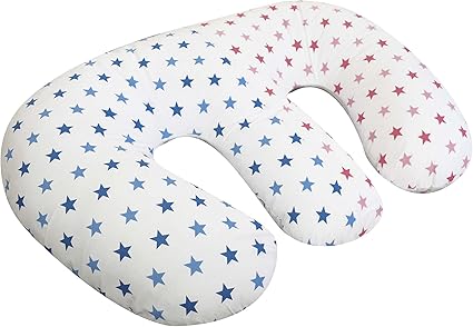 Cuddles Collection Twinkle Star Twin Nursing White Pillow And With
