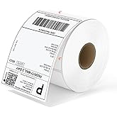 4x6 Thermal Shipping Labels - 1 Roll of 350, Perforated & Strong Adhesive, Direct Thermal Labels Compatible with Rollo, Zebra, for Amazon UPS FedEx Shopify