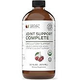 Complete Natural Products Joint Support Complete – 16 Fl Oz Organic Liquid Joint Supplement with Glucosamine Chondroitin MSM – Natural Uric Acid Cleanse & Herbal Joint Health Support for Mobility