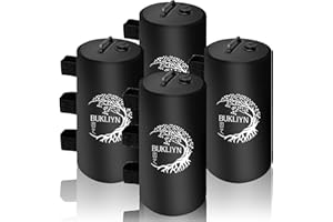 BUKLIYN Canopy Weights - 88 LBS Sand Bags, Tent Weights Set of 4 for Garden Arch, Pop Up Canopy, Canopies, Tent, Gazebo, Black - 4 * 10L（Roundness）