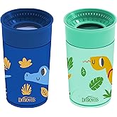 Dr. Brown's Milestones Cheers360 Spoutless Cup, Blue &amp; Green, 2-Pack