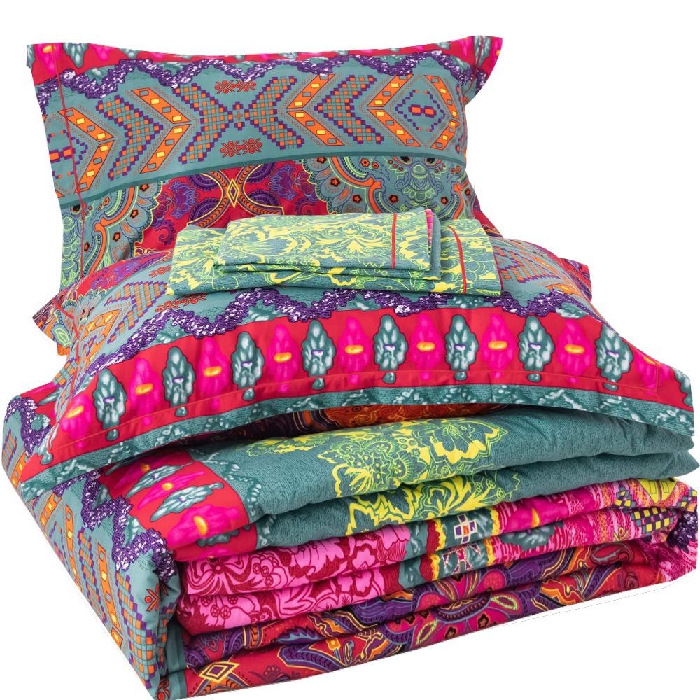 Best Reversible Ethnic Bohemian Printed Bedding Set The Best Home