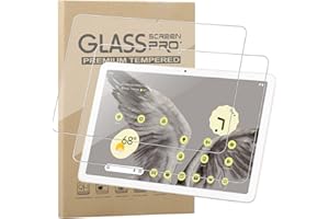 KZIOACSH Screen Protector for Google Pixel Tablet 11 Inch, 2Pack HD Clear 9H Hardness Anti-Scratch Tempered Glass Film Case-F