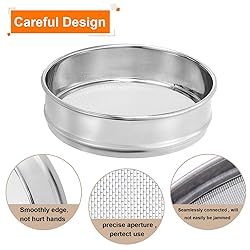 PATIKIL 65 Mesh Lab Sieve, 8" Diameter Test Sieve
