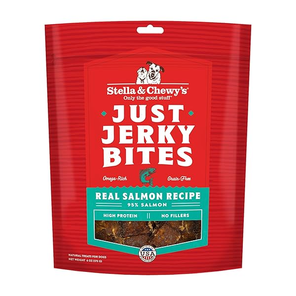 STELLA & CHEWY’S PREMIUM SALMON JERKY DOG TREATS...