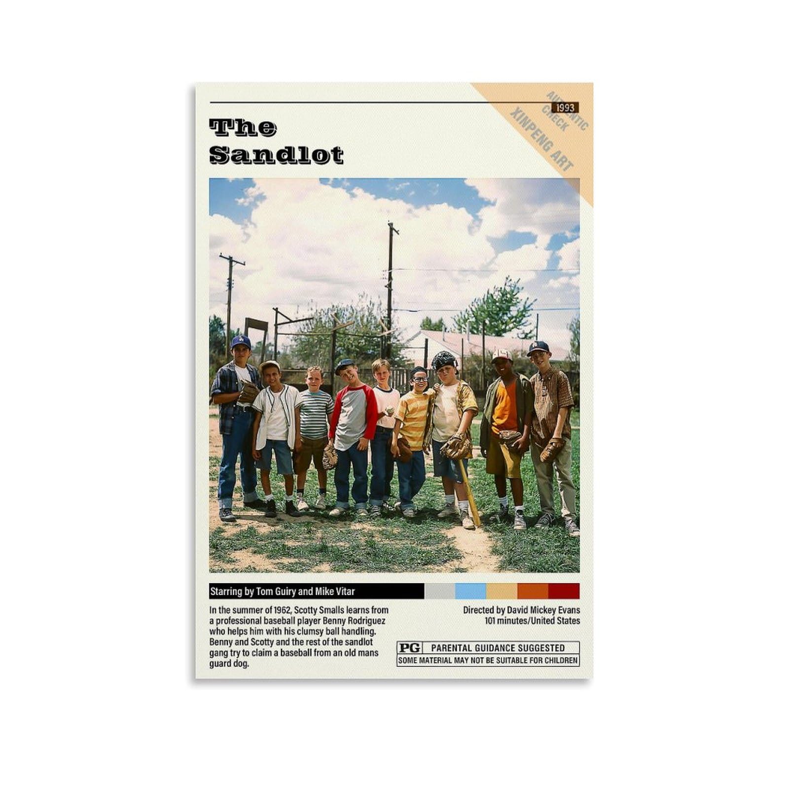 The Sandlot Vintage Movie Aesthetic Posters Poster Decorative Painting Canvas Wall Posters And Art Picture Print Modern Family Bedroom Decor Posters 12x18inch(30x45cm)