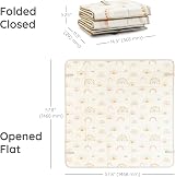 Infantino Foldable Soft Foam Play Mat Rainbow Baby Tummy Time Floor Mat view 5
