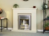 Adam Lomond Stone Effect Fireplace with Helios Brushed Steel Electric Fire 39 view 2