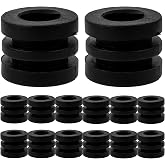 Kisangel 16pcs Foosball Gaskets Table Football Bumper Pads Small Foosball Washer Pads for Football Machine Bearings Table Rod Parts