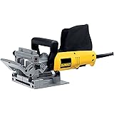 DEWALT Biscuit Joiner, 6.5 Amp, 10,000 RPM, Retractable 45 Degree Notch, For Depth Spots (DW682K),Yellow