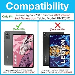 Bkinew Clear Case for 2023 Lenovo Legion Y700 8.8
