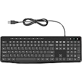 Wired Keyboard,Quiet Keyboard,Multimedia Usb Computer Keyboard,Silent Keyboard with Low Profile Chiclet Keys,Large Number Pad