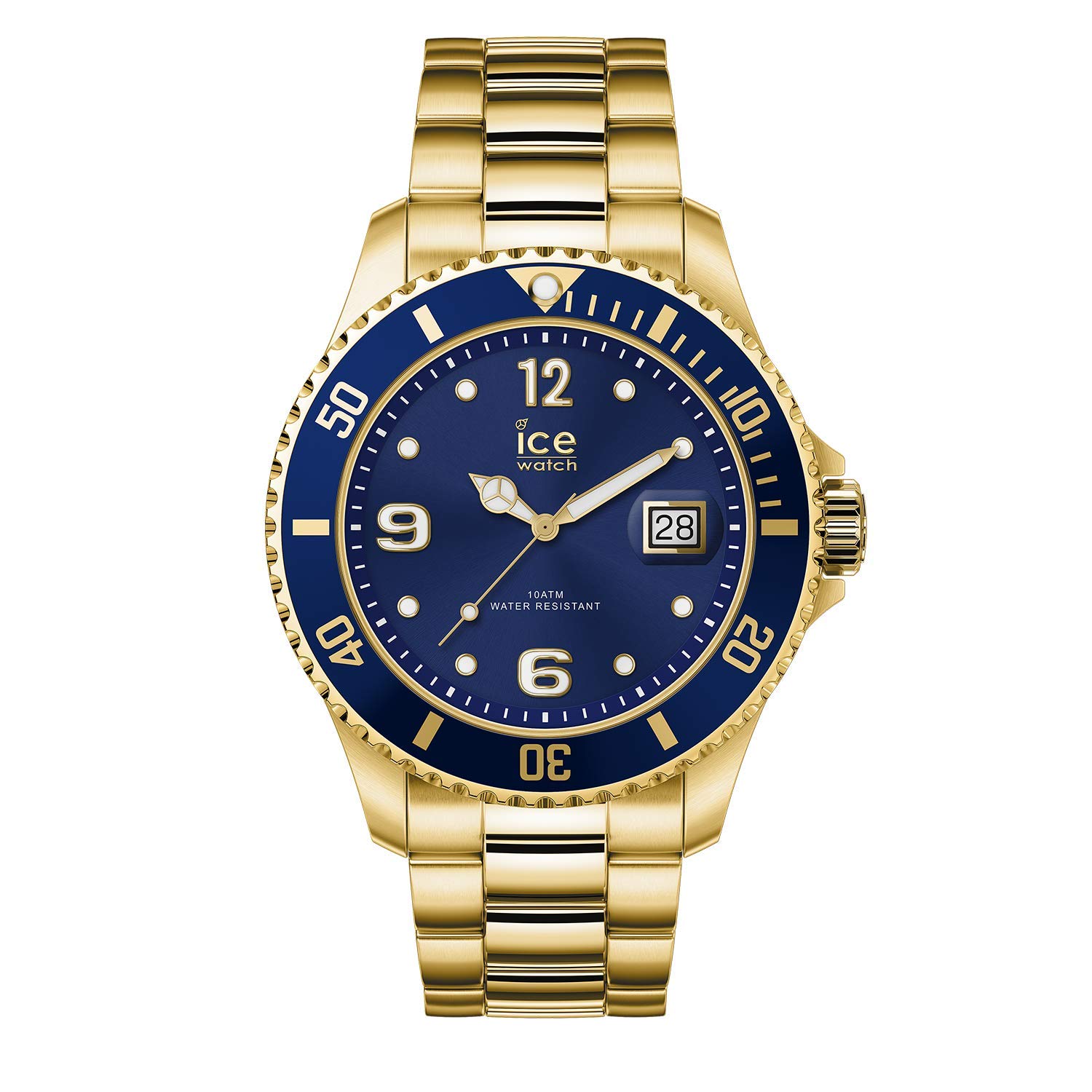 ICE-WATCH - ICE steel Gold blue - Men's wristwatch with metal strap - 016762 (Large)