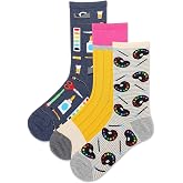 Hot Sox Women's Fun Conversation Starter Crew Socks - 2 &amp; 3 Pairs - Cute &amp; Funny Fashion Novelty Gifts