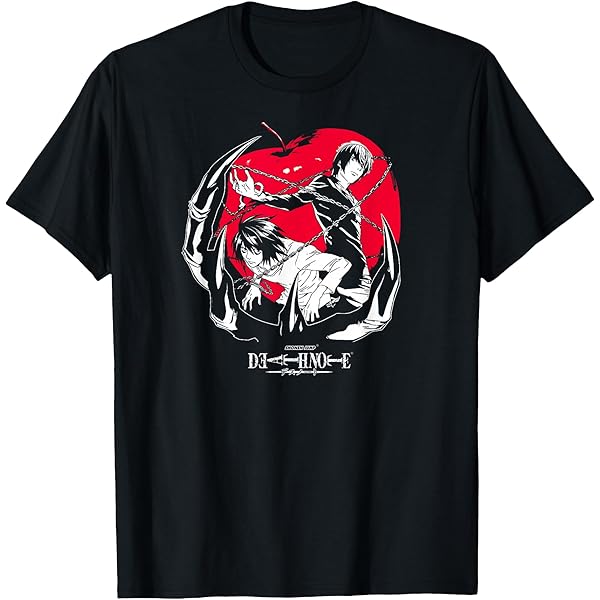 Amazon.com: Death Note Old English L Anime T-Shirt : Clothing