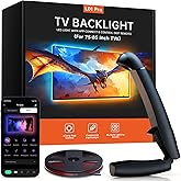 FFJ TV Lights That Change with Screen, 18ft Cuttable LED Backlight for 75-85 Inch Screen and PC Monitor, Backlight with Sensor, Smart App Control, Game & Music Sync Color Changing Lights