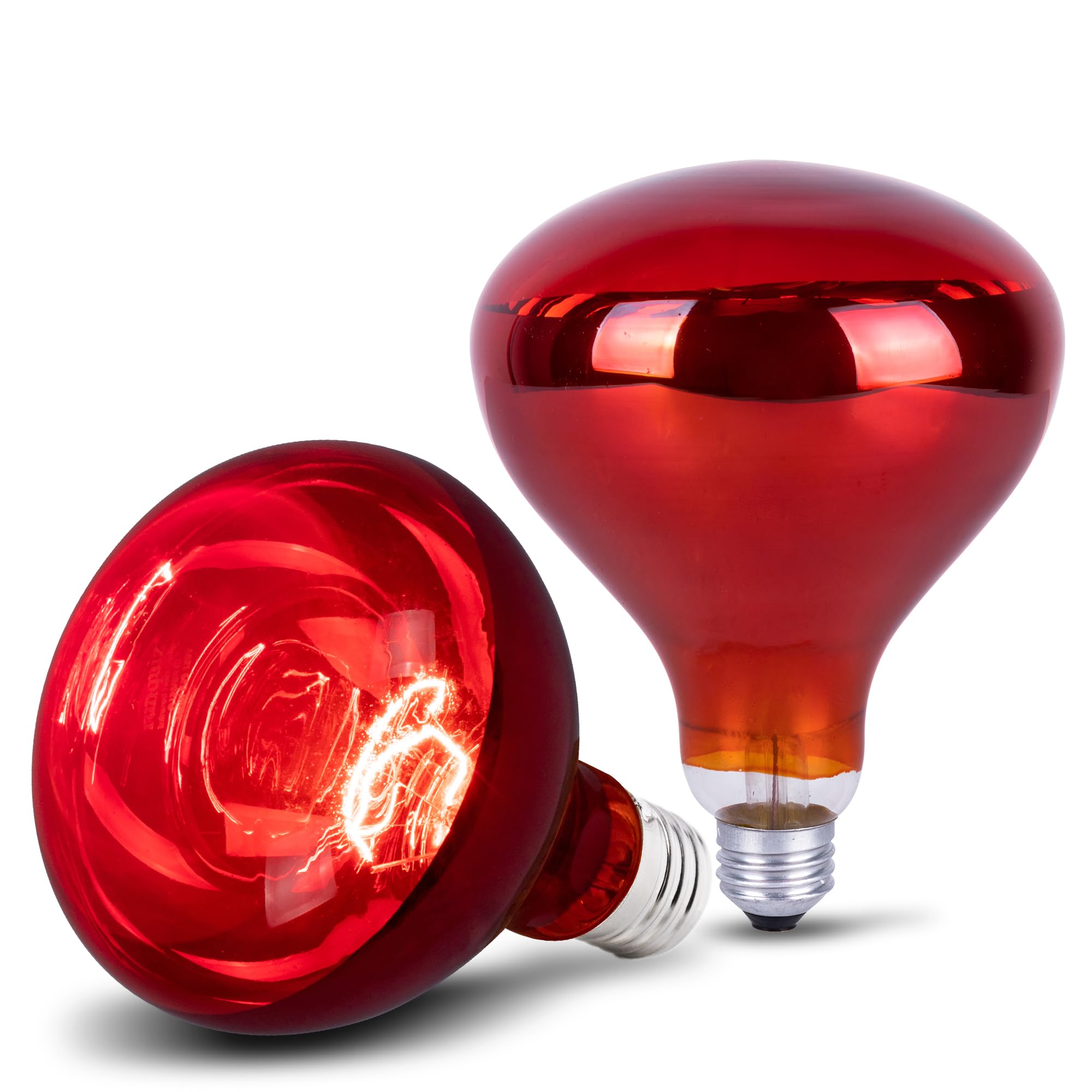 Photo 1 of Wesome Lighting 250 Watt Heat Lamp Bulbs for Chicks, R40 Heat Lamp for Chickens, Infrared Heat Bulbs for Brooder Heater, 250W Incandescent Heat for Pet, Bathroom, Food (2 Pack)