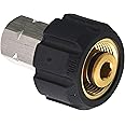 Tool Daily Pressure Washer Adapter, M22 Female to 3/8 Inch Female NPT Fitting, 4500 PSI