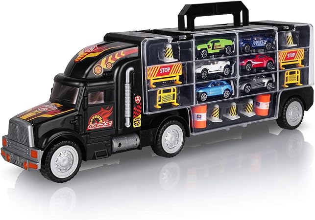 camion juguete con coches dentro