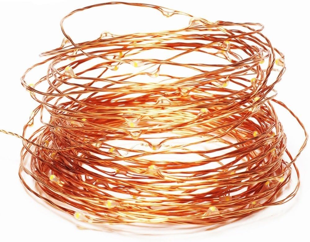 MSC, 33 ft / 10M, 100 * LED USB Powered Warm White Coloured String Fairy Lights On Copper Cable, Ideal for Christmas Xmas - Image 3